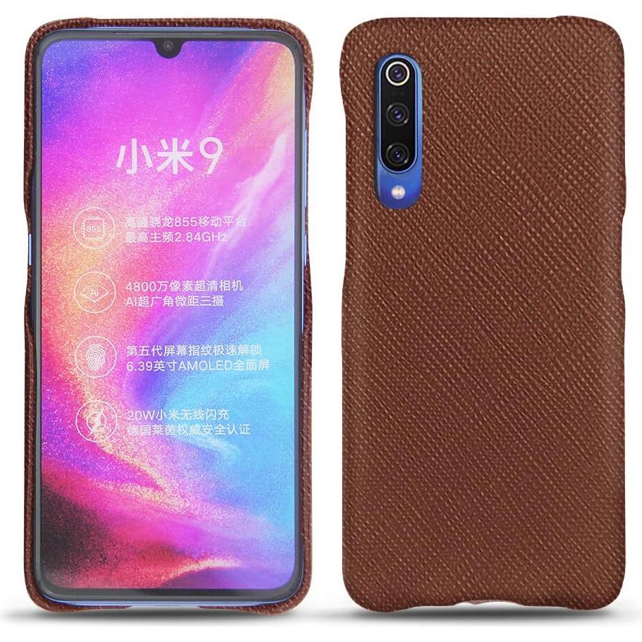 Thumbnail - Noreve Lederschutzhülle (Xiaomi Mi 9), Smartphone Hülle, Braun