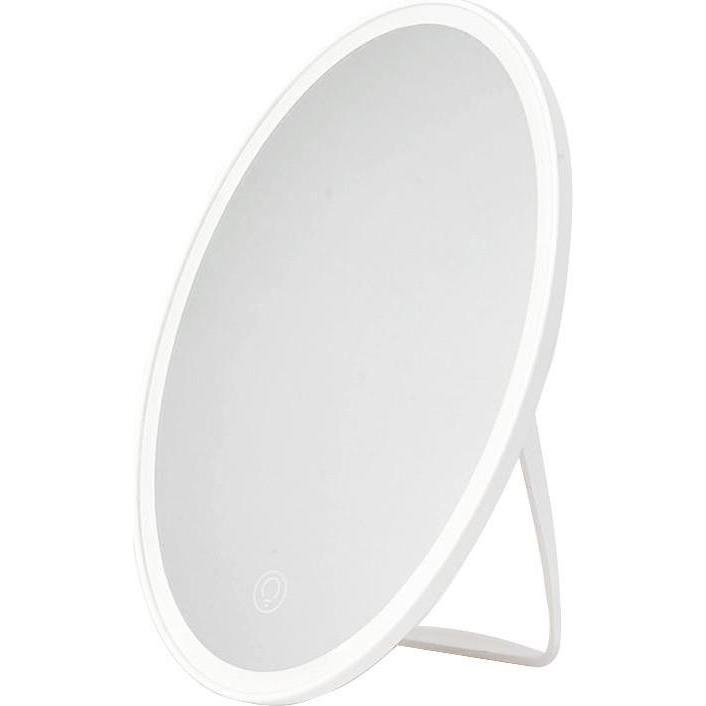 Avide, Specchio cosmetico, LED beleuchteter Schminkspiegel mit Akku Rund
