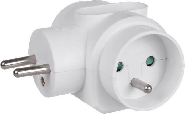 Productafbeelding Maclean MCE213 - 2x16A drievoudige wandcontactdoos met randaarde, 1x6A (3 x)