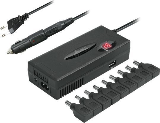 Produktbild Advance Chargeur Universel PC Portable 110w (90w Nominal) 9 Embouts Secteur + Allume Cigare (110 W)