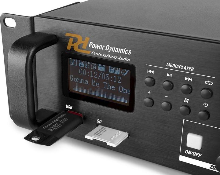 Produktbild Power Dynamics PDV120MP3 4-Zonen Mischer (Verstärker)
