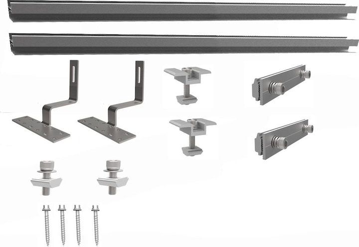 Immagine prodotto Autosolar Set di fissaggio per tegole Pannelli solari (Materiale di montaggio del sistema solare)