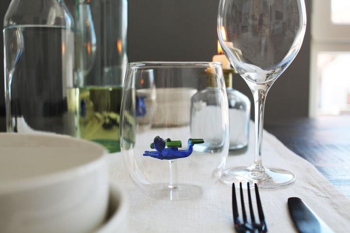 Winkee Drinking Glasses - Handmade Scuba Diver (1 x)