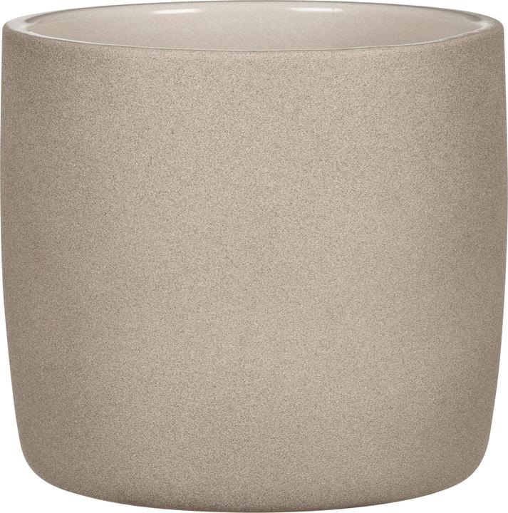 Actual product image Scheurich Solido, ceramic flower pot, colour: Taupe Stone, 21.2 cm diameter, 19.3 cm high, 5 (21.20 cm)