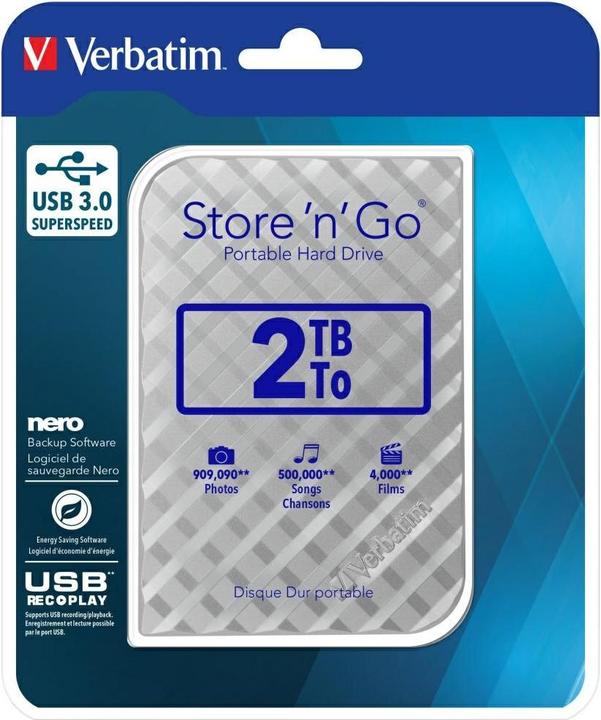 Image du produit Verbatim Hard Drive Store 'n' Go (2 To)