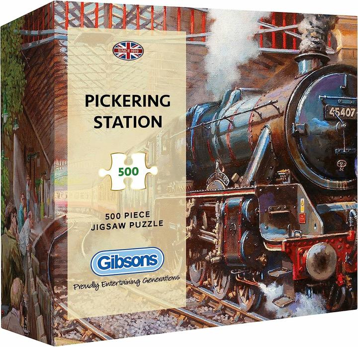 Actual product image Gibsons Games Puzzle 500 Railway Station Pickering/England G3 (500 pieces)