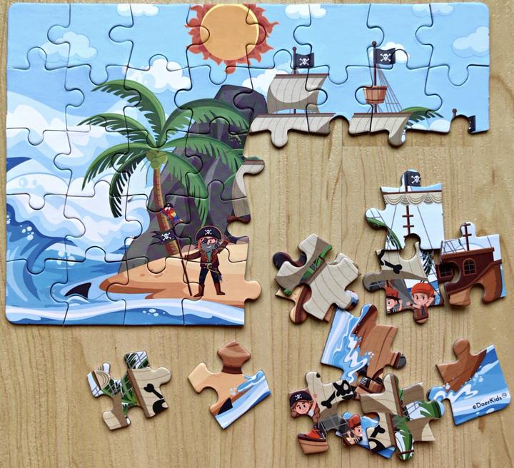 Immagine prodotto DoerKids Mini puzzle - Pirateschi 40 pezzi (40 pezzi)