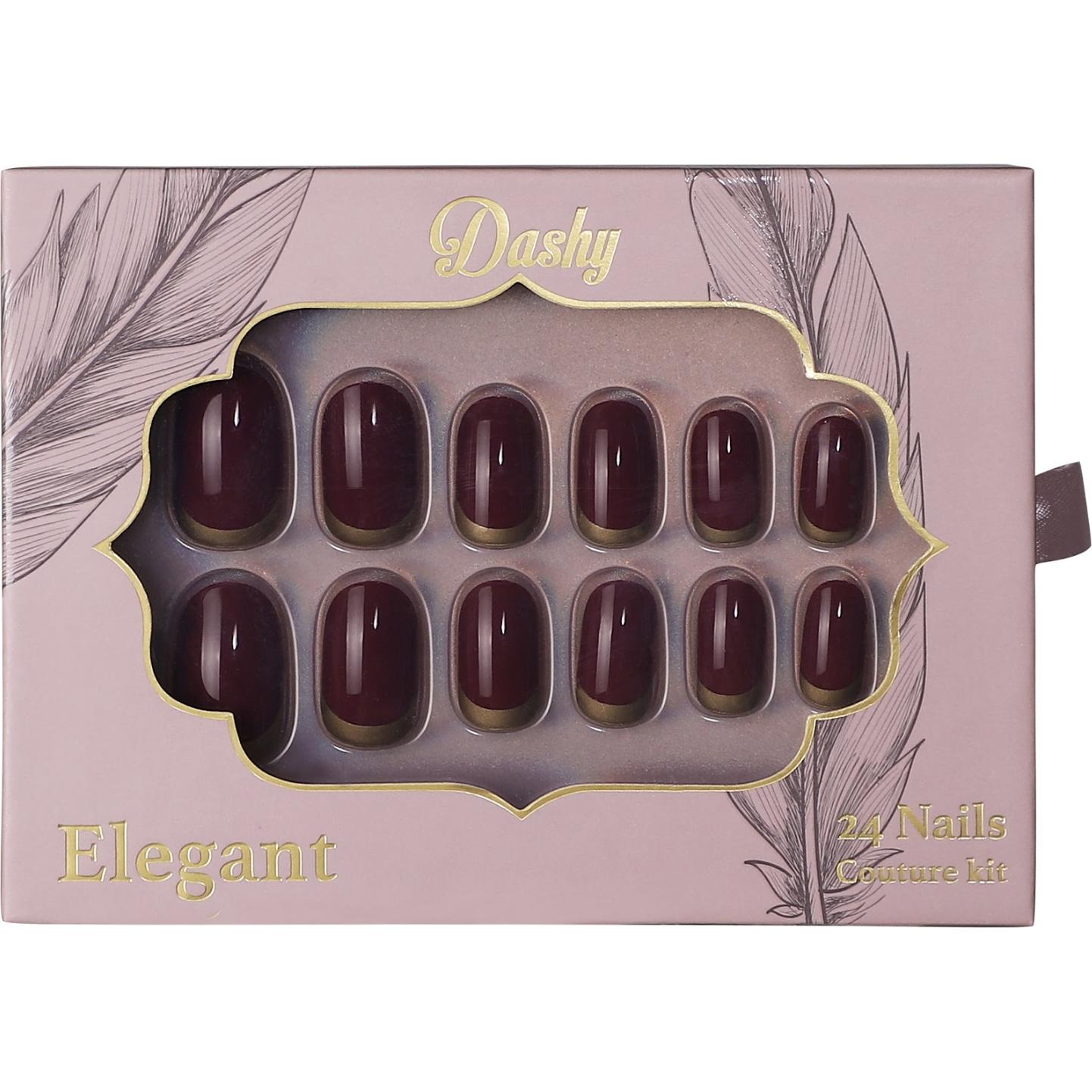 Dashy, Nagelstyling + Kunstnägel, Nails - Elegant (Kunstnägel, Burgund)