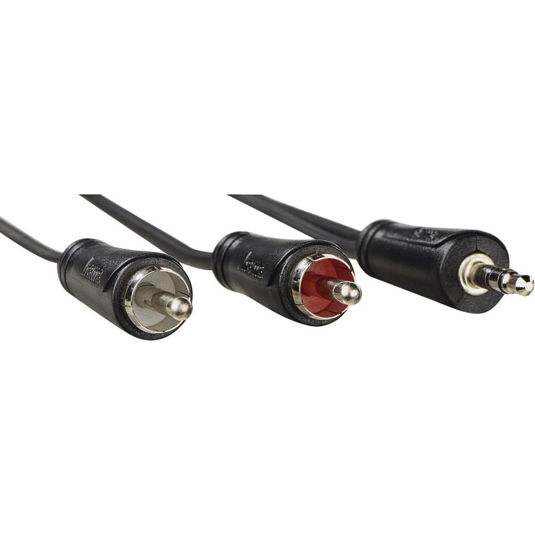 Thumbnail - Hama Audio-Kabel, 3,5-mm-Klinken-Stecker - 2 Cinch-Stecker, Stereo, 3,0 m (3 m, Cinch), Audio Kabel