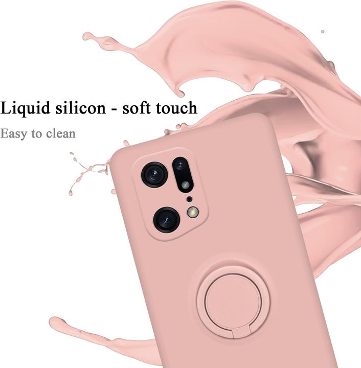 Produktbild Cadorabo TPU Liquid Ring Silicone Case Hülle für Oppo FIND X5 PRO (Oppo Find X5 Pro)