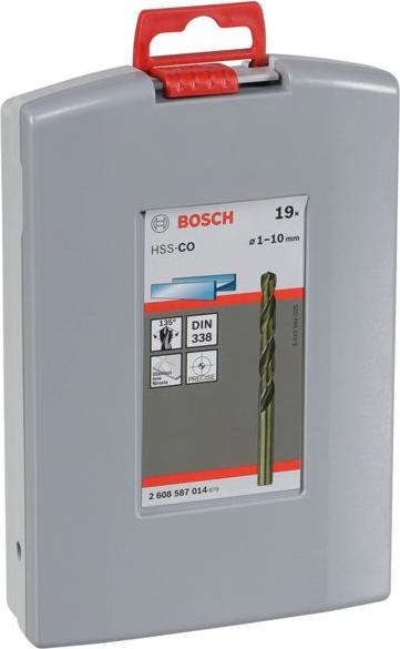 Produktbild Bosch Professional Zubehör PRO Stainless Steel HSS-Co Spiralbohrer-Set, 19-tlg. (1 mm, 1.5 mm, 10 mm, 2 mm, 2.5 mm, 3 mm, 3.5 mm, 4 mm, 4.5 mm, 5 mm, 5.5 mm, 6 mm, 6.5 mm, 7 mm, 7.5 mm, 8 mm, 8.5 mm, 9 mm, 9.5 mm)