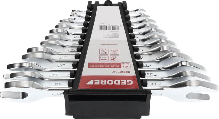 Produktbild Gedore Red red R05125012 Doppelmaulschlüssel Satz kurz SW6-32 mm 12-teilig (32 mm, 19 mm, 6 mm, 12 mm, 24 mm, 14 mm, 22 mm, 16 mm, 23 mm, 10  mm, 21 mm, 18 mm, 27 mm, 7 mm, 31 mm, 17 mm, 11 mm, 15 mm, 26 mm, 30 mm, 8 mm, 28 mm, 9 mm, 29 mm, 13 mm, 20 mm, 25 mm)