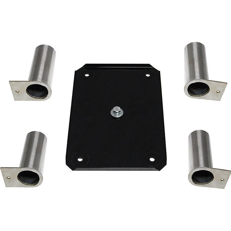 SafePost 300-A Stativ mit Edelstahl Füssen (Stativadapter), Stativ Zubehör, Schwarz