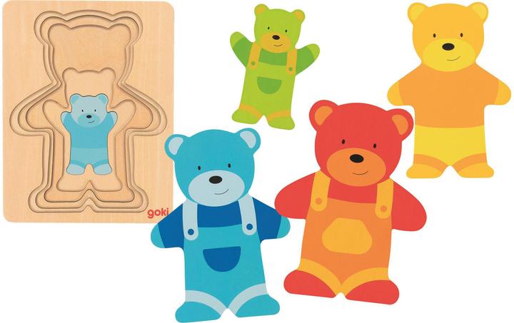 Immagine prodotto Goki Puzzle a strati: orso (5 pezzi)