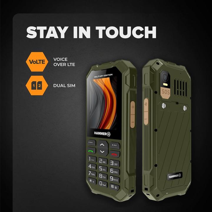 Image du produit Myphone Hammer 6 LTE vert / 2,4" / 2MP / microSD / IP68 / fonction SOS (2.40", 2 Mpx)