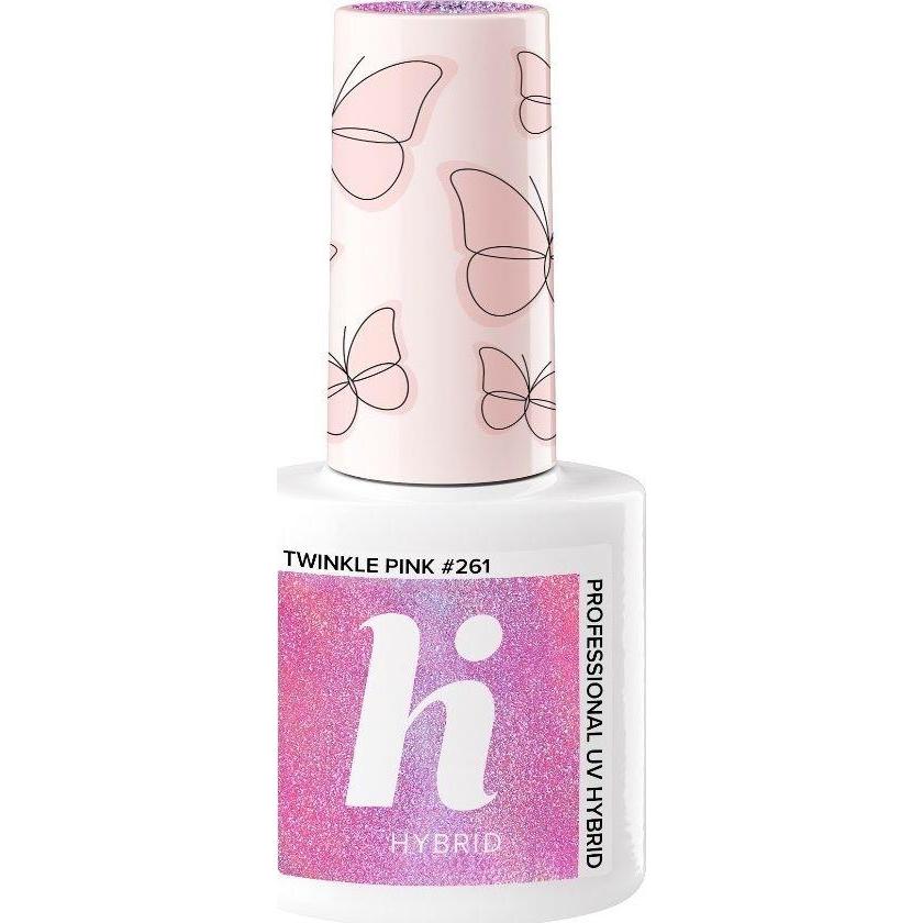 Hybrid, Nagelstyling + Kunstnägel, Twinkle Pink Semi-Permanent UV Gel Nail Polish 5ml - Lasts 2-3 Weeks with Ultra-Shine...