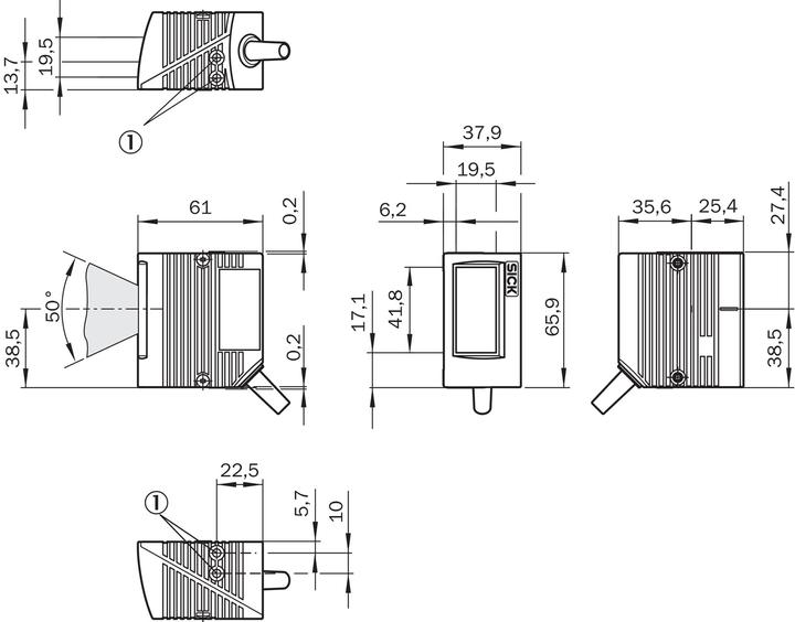Image du produit Sick Scanner de codes à barres fixe (Codes à barres 1D)