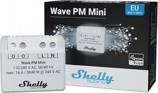 Actual product image Shelly ALREZWE W PM MIN - Qubino Wave PM Mini (Switch actuator)