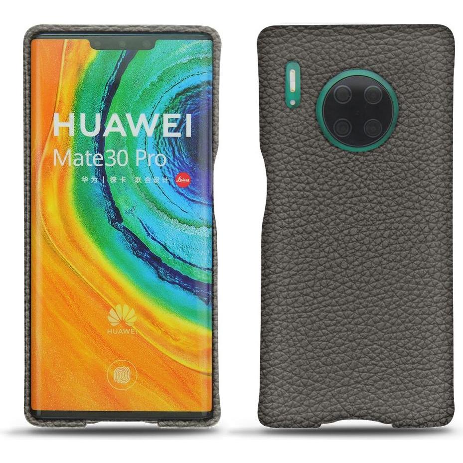 Noreve Lederschutzhülle (Huawei Mate 30 Pro), Smartphone Hülle, Grau