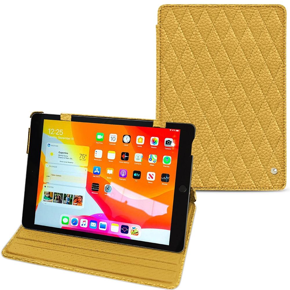 Noreve Lederschutzhülle horizontal (iPad 10.2 2019), Tablet Hülle, Orange