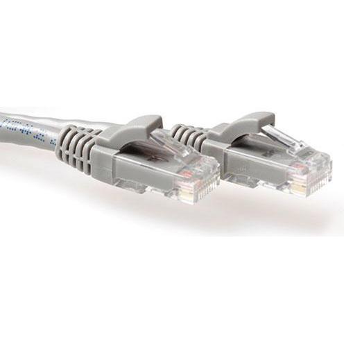 ACT Grey 2.5 meter U/UTP CAT6A patch cable snagless with RJ45 connectors (U/UTP, CAT6a, 2.50 m), Netzwerkkabel