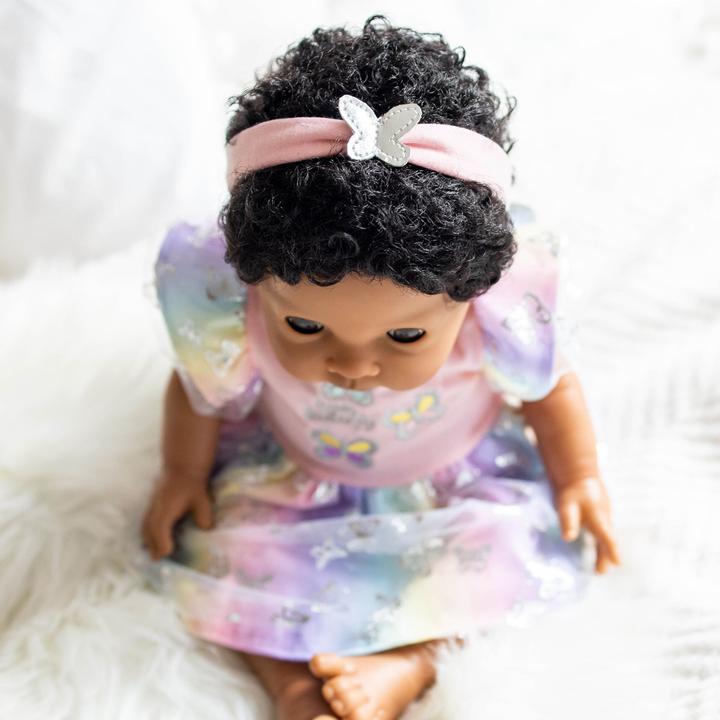 Actual product image Tiny Treasures Tiny Treasure - Ethnic Doll Butterfly Rainbow Dress - (30633)