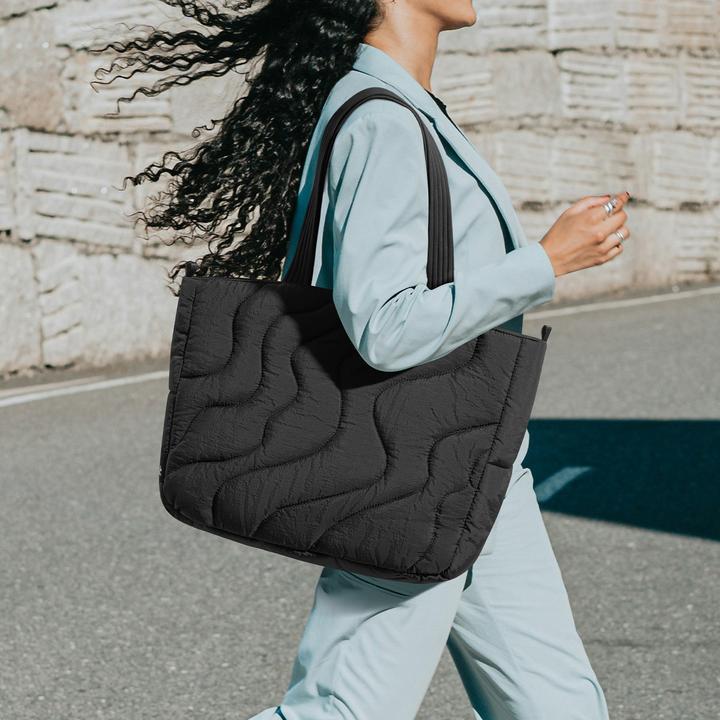 Immagine prodotto tomtoc Terra-T38 Puffy Laptop Tote Bag, 17.5L, black (17.50 l)