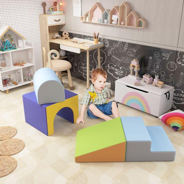 Produktbild Swisshandel24 Bausteinset 4er-Set Schaumstoff Bausteine Bauspielzeug, 1-3 Jahre, V2