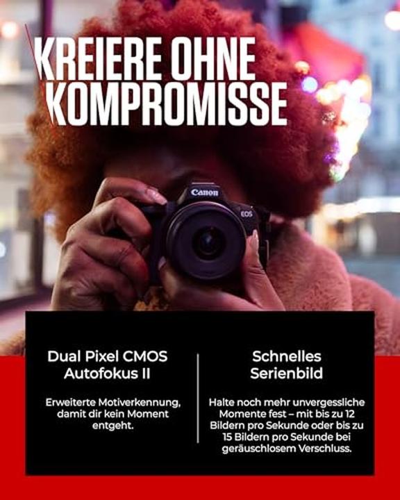 Immagine prodotto Canon EOS R50 Creator Kit (18 - 45 mm, 24.20 Mpx, APS-C / DX)