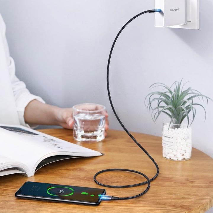 Actual product image Ugreen Type C to Type C Cable US316, 100W, 1m (black) (1 m, USB 2.0, 100 W)