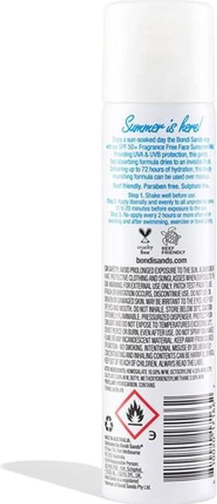 Productafbeelding Bondi Sands SPF 50+ Geurvrije Gezichtsnevel 79 ml (Zonnecrème gezicht, SPF 50, 79 ml)