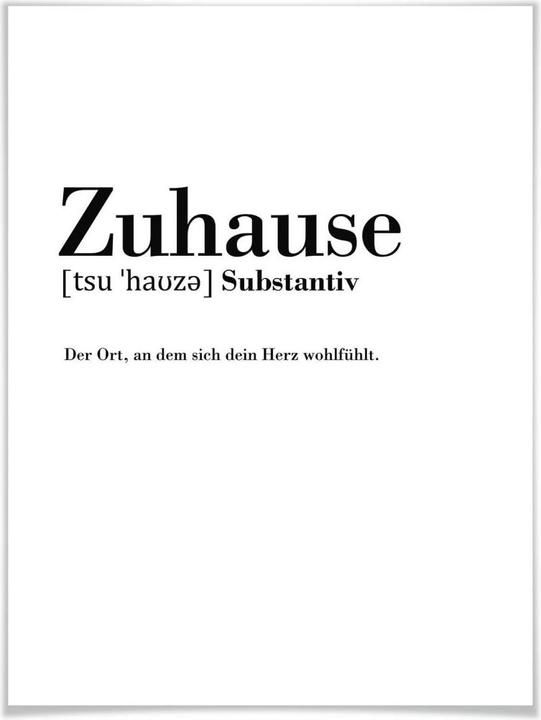 Image du produit Trenddeko Grammaire - Maison (30 x 40 cm)