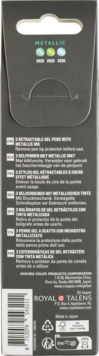 Immagine prodotto Sakura Roller Gelly Clicker (Blu, Verde, Verde smeraldo, 3x)