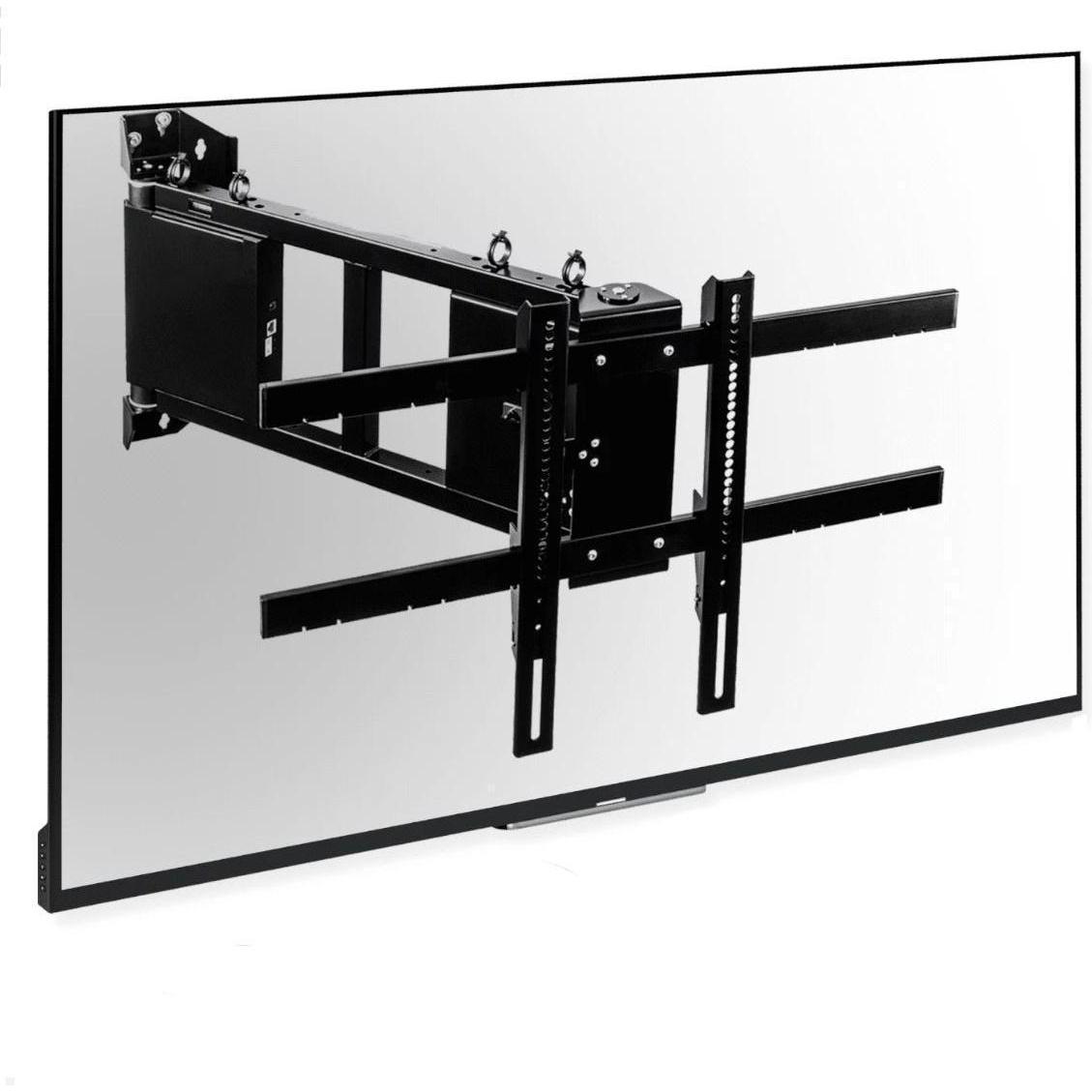 MonLines mySwing MSM11 elektrische TV Wandhalterung 40 - 75 Zoll, schwarz (Wand, 75"), TV Wandhalterung, Schwarz