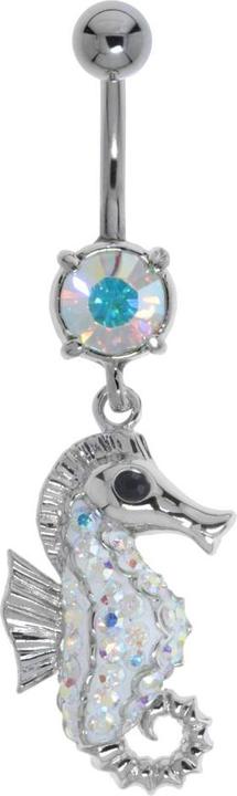 Produktbild Bijouteria Bauchpiercing (Messing rhodiniert, Kristall, Chirurgenstahl 316L)