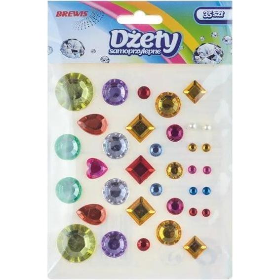 Brewis Selbstklebende Strasssteine ​​35 Stk