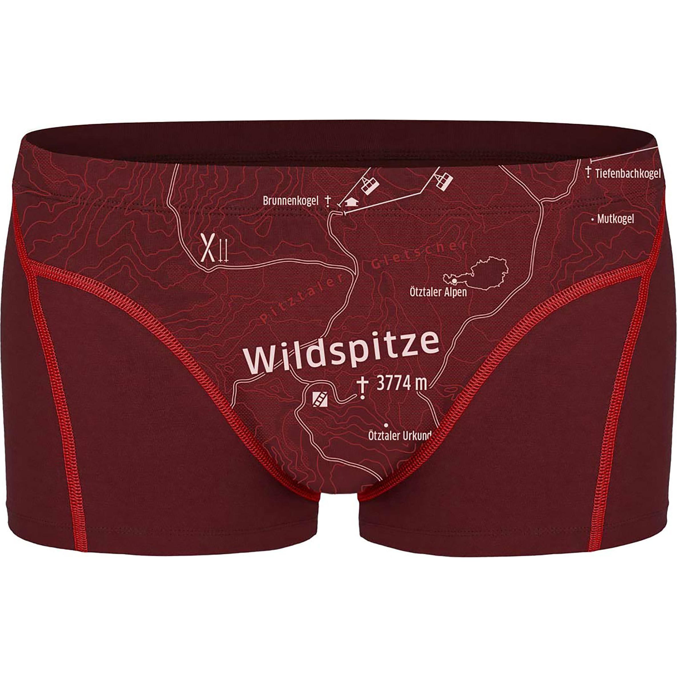 Ein schöner Fleck Erde, Herren, Unterhosen, Wildspitze, Rot, (XL)