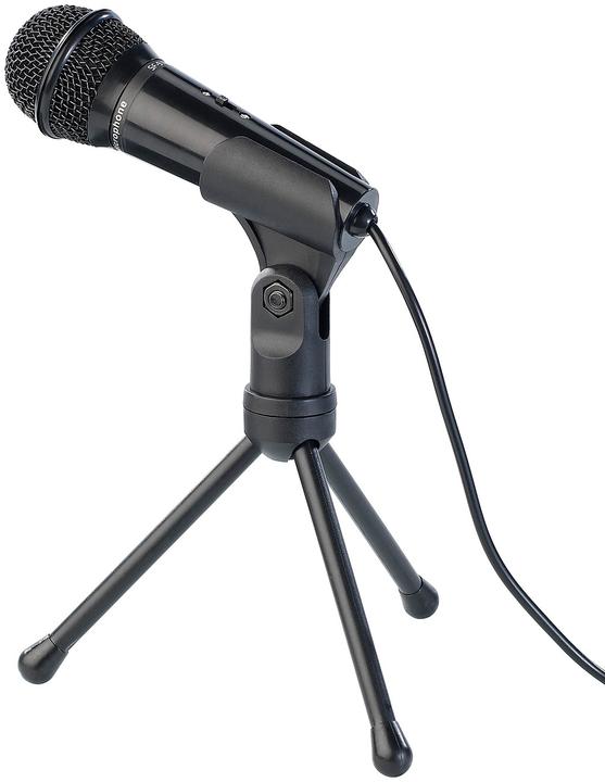 Immagine prodotto Auvisio Microfono a condensatore con supporto per PC e notebook, jack da 3,5 mm