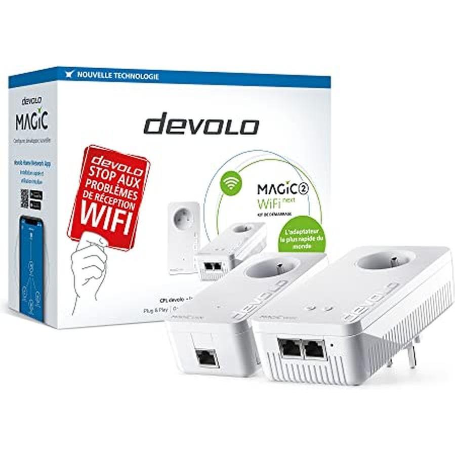 Devolo Powerline WLAN Starter Kit 2.4 GBit/s (2400 Mbit/s), Powerline