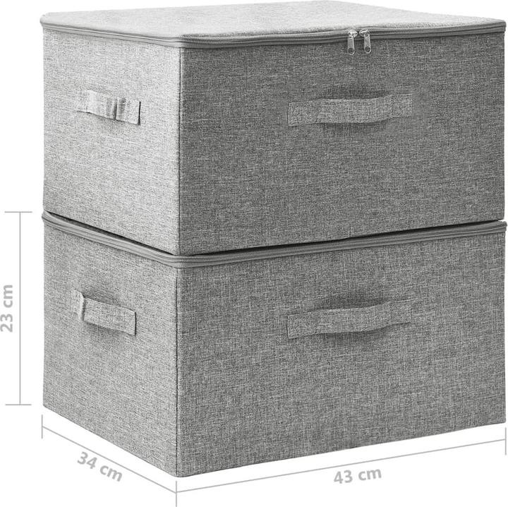 Image du produit vidaXL Aufbewahrungsbox (34 cm, 2x)