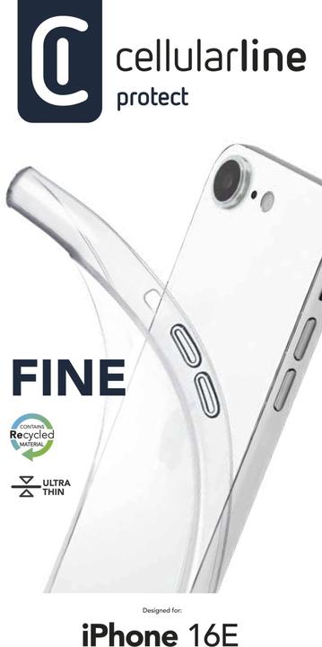 Produktbild Cellularline Fine Case für (Apple iPhone 16e)