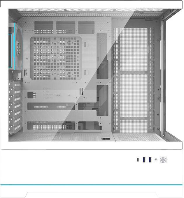 Produktbild Darkflash Tech Darkflash DY451 PRO computer case with fan (white) (ATX, mATX, ITX)