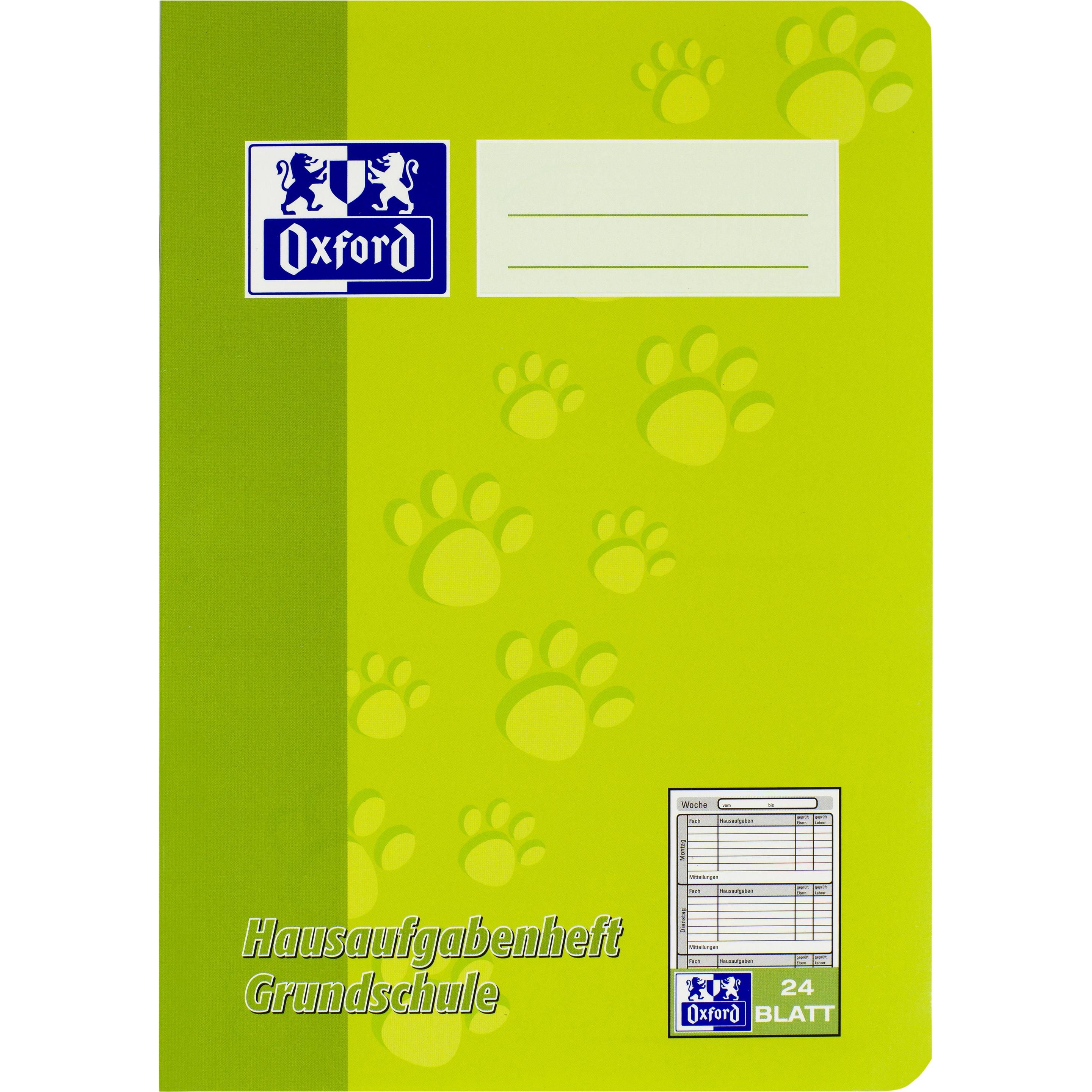 Oxford, Heft + Block, Hausaufgabenheft (A5, Liniert, Harter Einband)