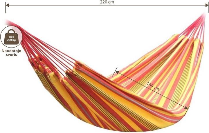 Actual product image Domoletti HAMMOCK SUNRISE 220X160 (9) (200 kg)