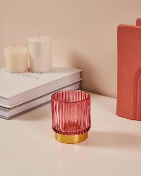 Produktbild EGLO Windlicht Bezamby Gold/Rosa (1 x, 7 x 7 x 9 cm)