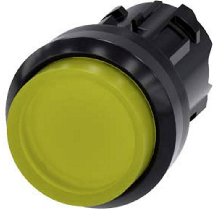 Actual product image Siemens SIRIUS ACT illuminated pushbutton front element plastic, yellow