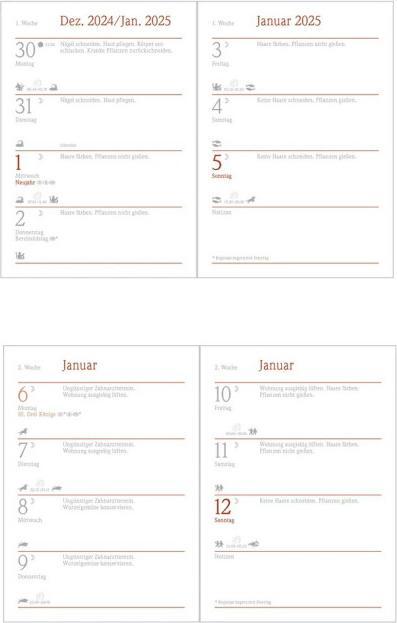 Immagine prodotto Il piccolo calendario lunare 2025 (Copertina rigida, Tedesco)