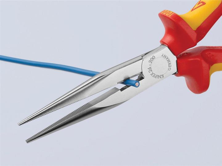 Actual product image Knipex Vde Long Snipe Nose Side Cutting Pliers 200mm (200 mm)