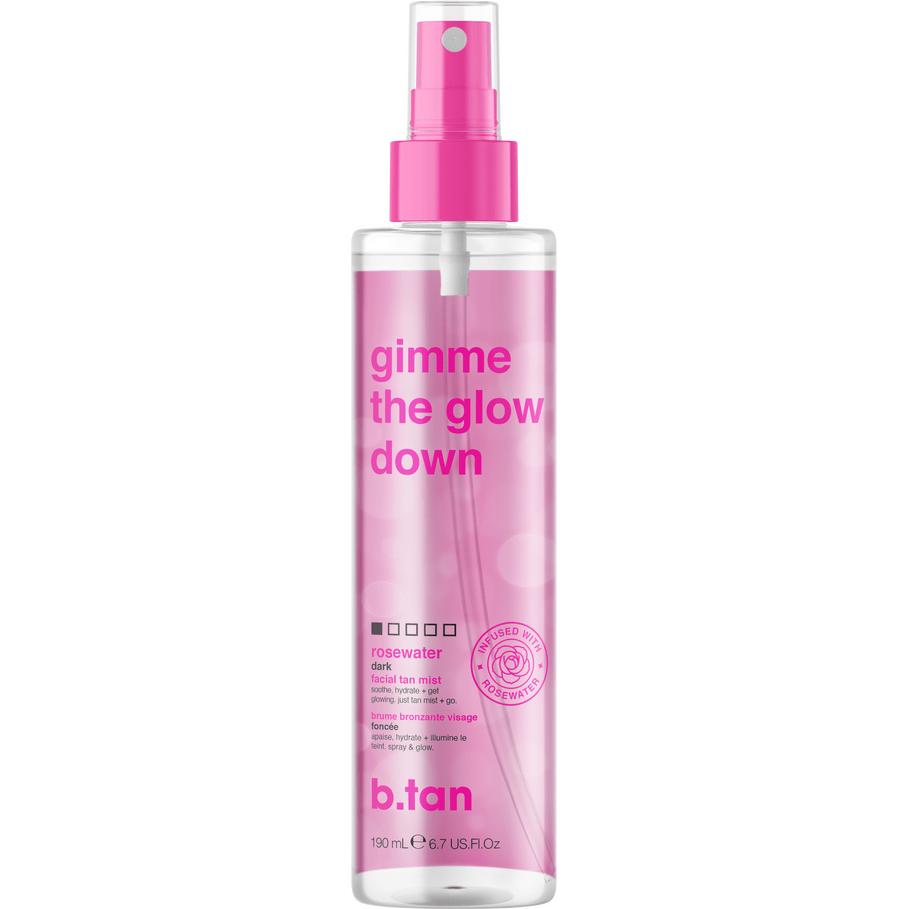 B.Tan, Selbstbräuner, Gimme The Glow Down Facial Tan Mist 190 ml (Selbstbräunungsspray, 190 ml)