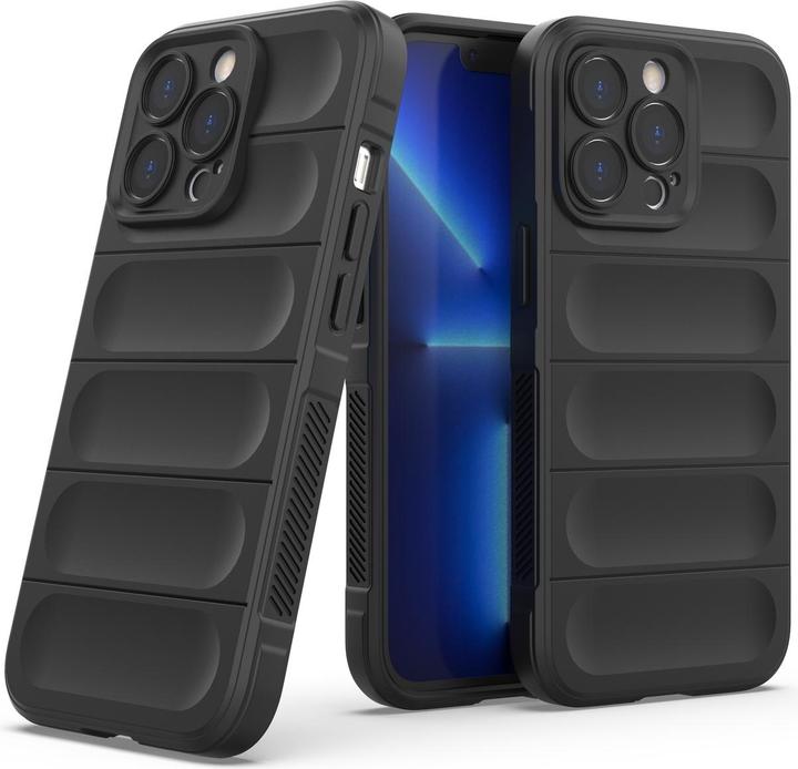 Actual product image Hurtel Magic Shield Case for iPhone 13 Pro flexible armored cover dark blue (Apple iPhone 13 Pro)